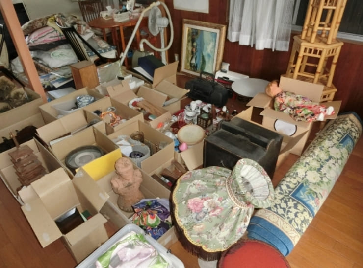遺品が大量の部屋